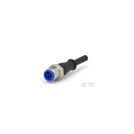 Te Connectivity M12 x 1.0 straight plug pigt shld A 1-2273042-1